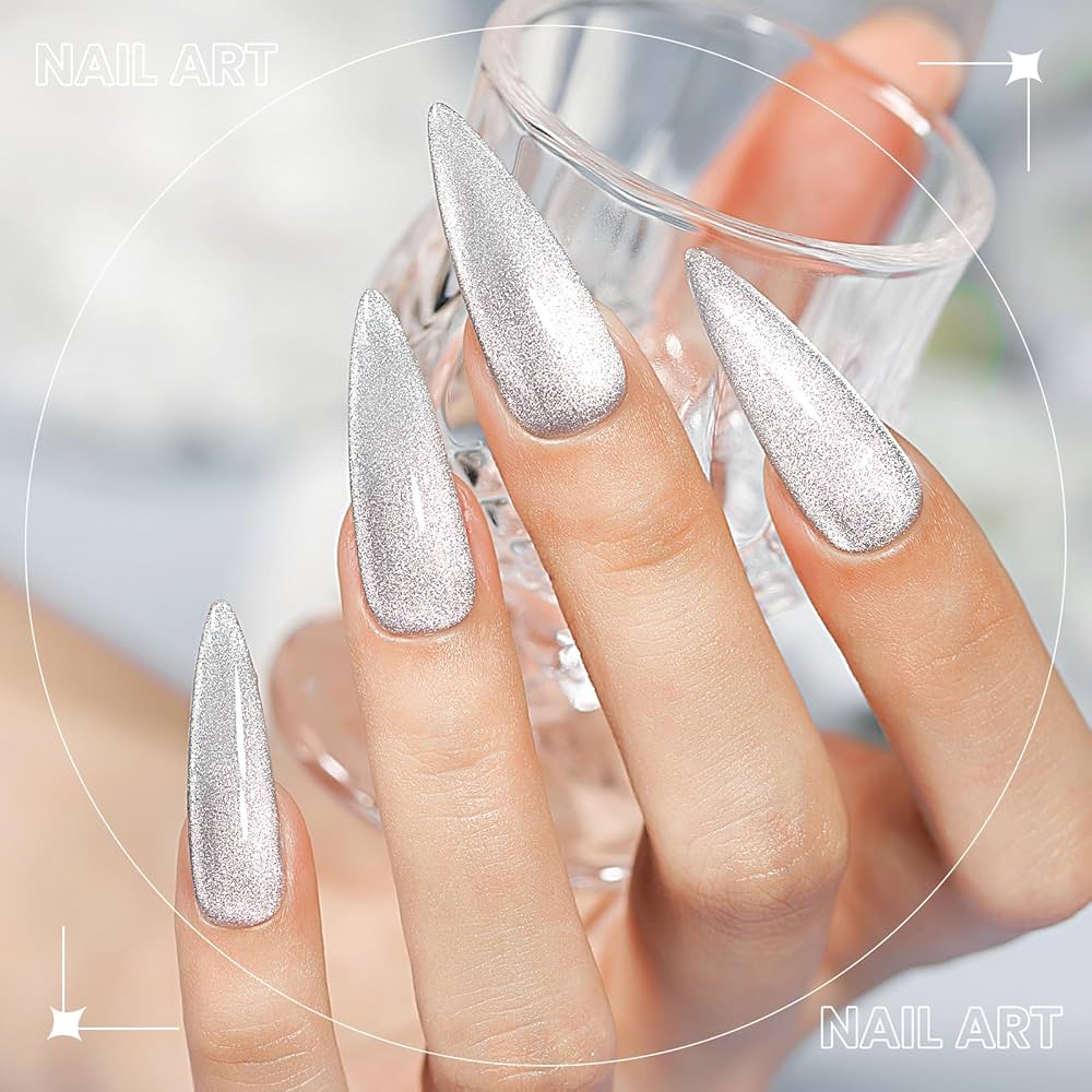 【from the nail】Over Lip Magnet Gel serie Amazon.com : SUPWEE Silver Cat Eye Gel Polish, Magnetic
